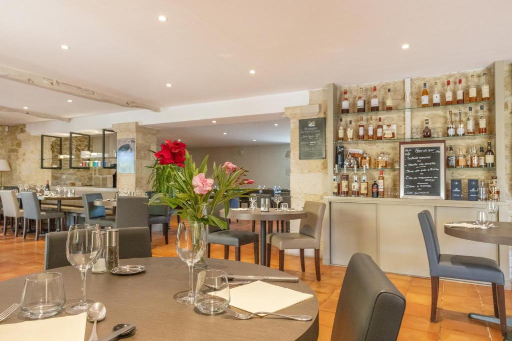 Nápoje v ubytování Logis Hôtel La Ferme de Flaran