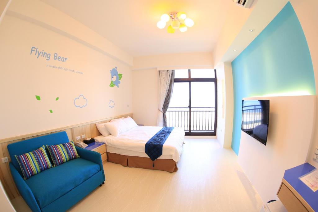 Postel nebo postele na pokoji v ubytování Luck Bay B&B