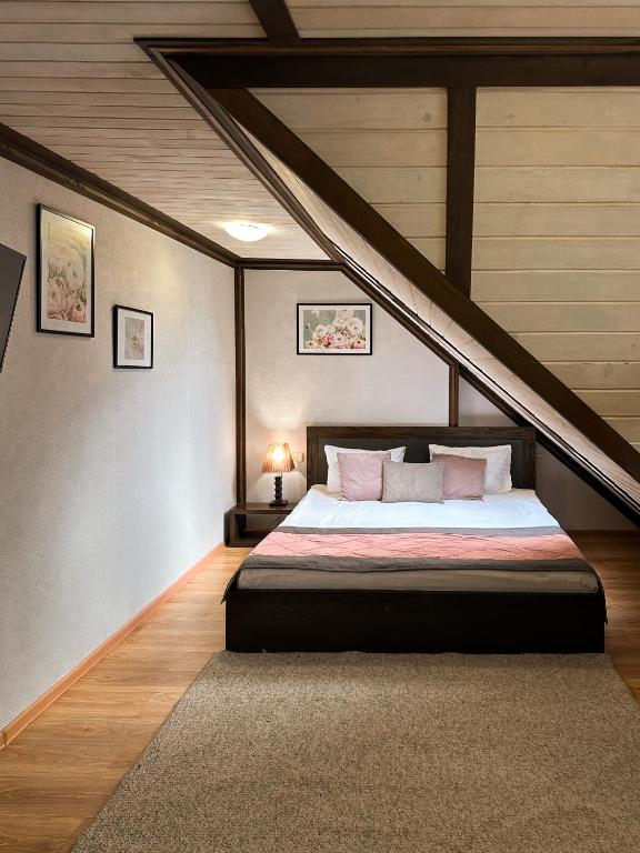 Postel nebo postele na pokoji v ubytování Villa Blanc