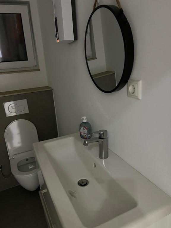 Koupelna v ubytování Hürth/Köln Gästewohnung