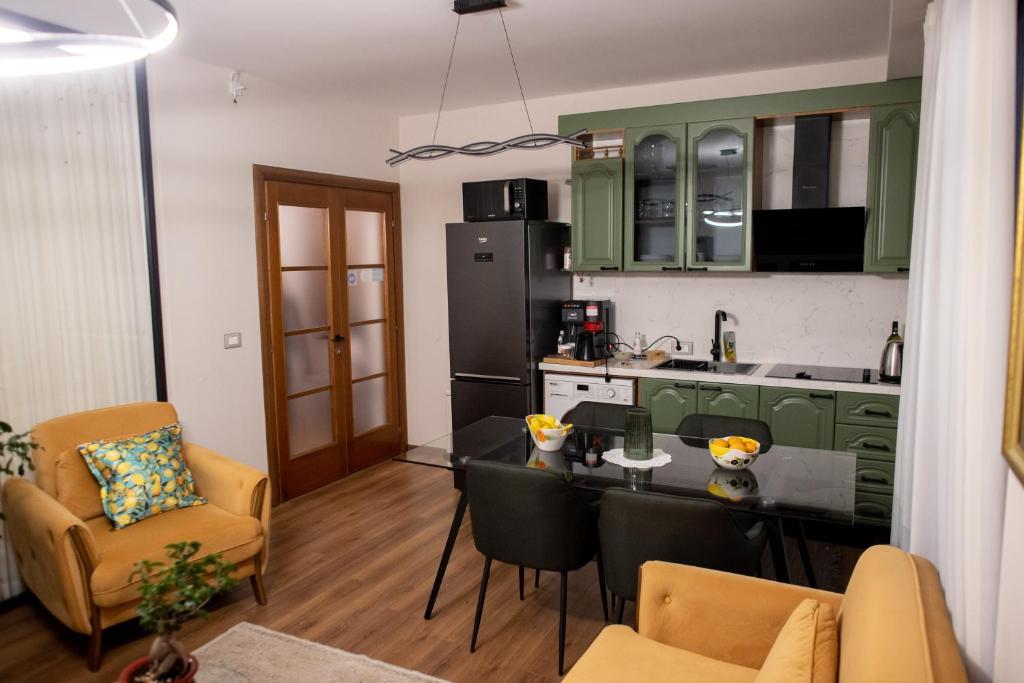 Kuchyň nebo kuchyňský kout v ubytování Terra'Vista Apartments