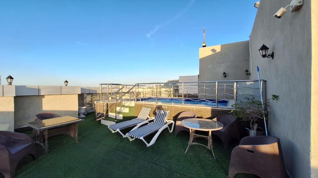 Balkón nebo terasa v ubytování فندق ستي فيو- City View Hotel