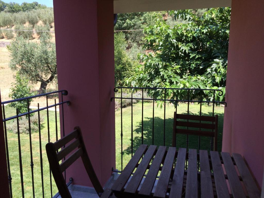 Balkón alebo terasa v ubytovaní Agriturismo Terrarossa