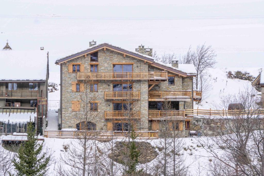 Chalet la Parrachée v zime