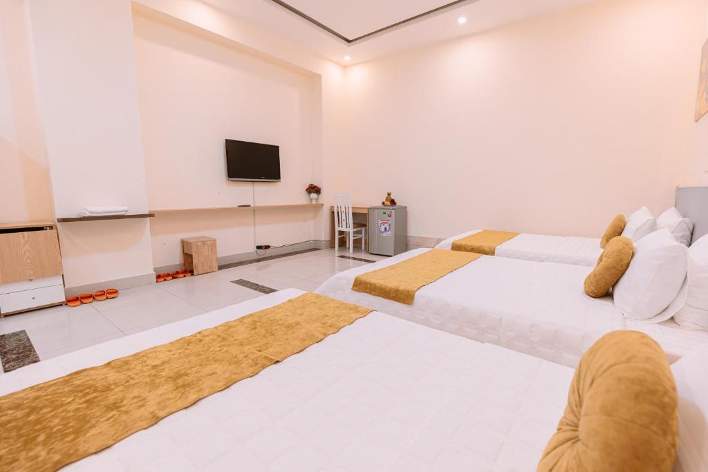 TV a/nebo společenská místnost v ubytování Golden Diamond Hotel