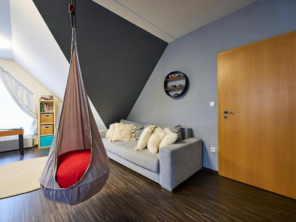 Postel nebo postele na pokoji v ubytování Apartment 566 by Interhome