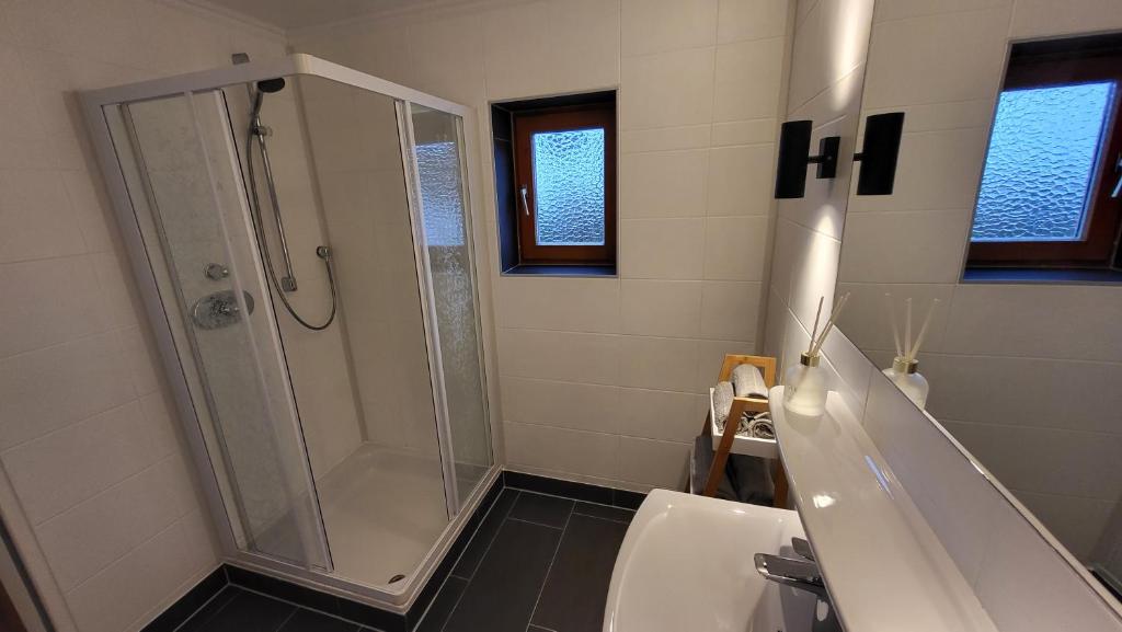Vannituba majutusasutuses Haus Grübl