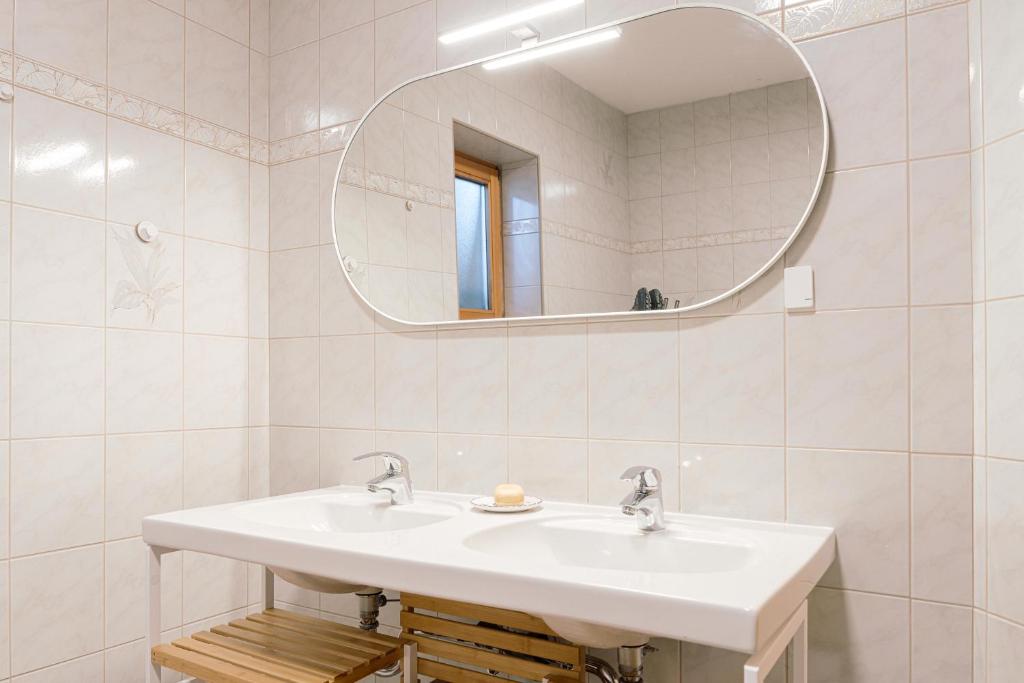 Koupelna v ubytování Landhaus Stieglschuster