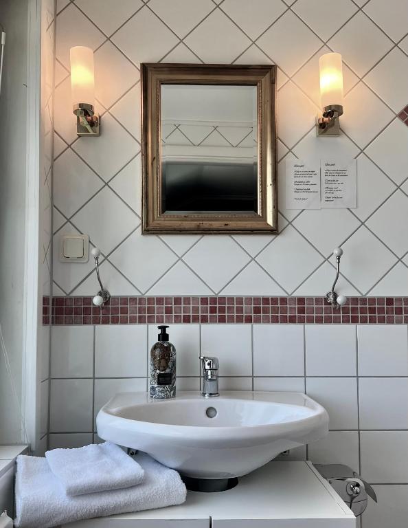 Koupelna v ubytování Villa Billerud