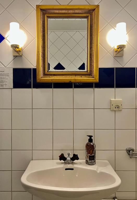 Koupelna v ubytování Villa Billerud
