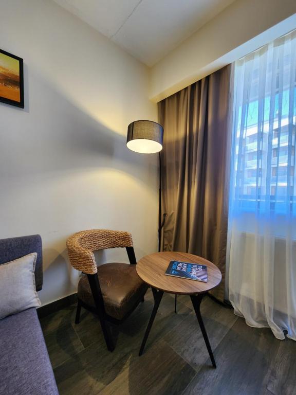 Posezení v ubytování Gudauri Hills Apart Hotel