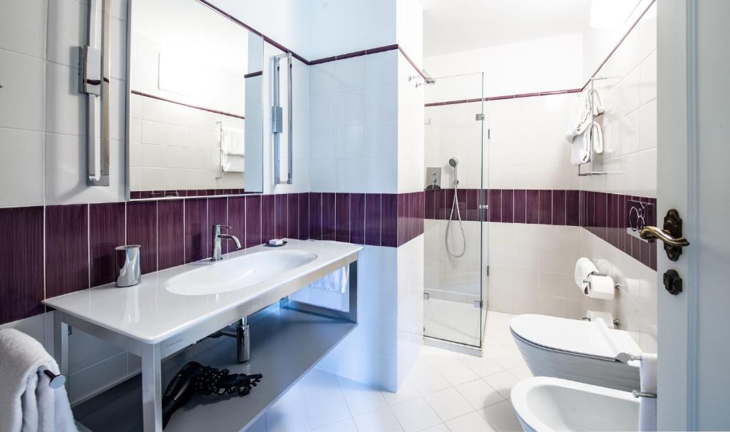 Koupelna v ubytování Hotel Franceschi