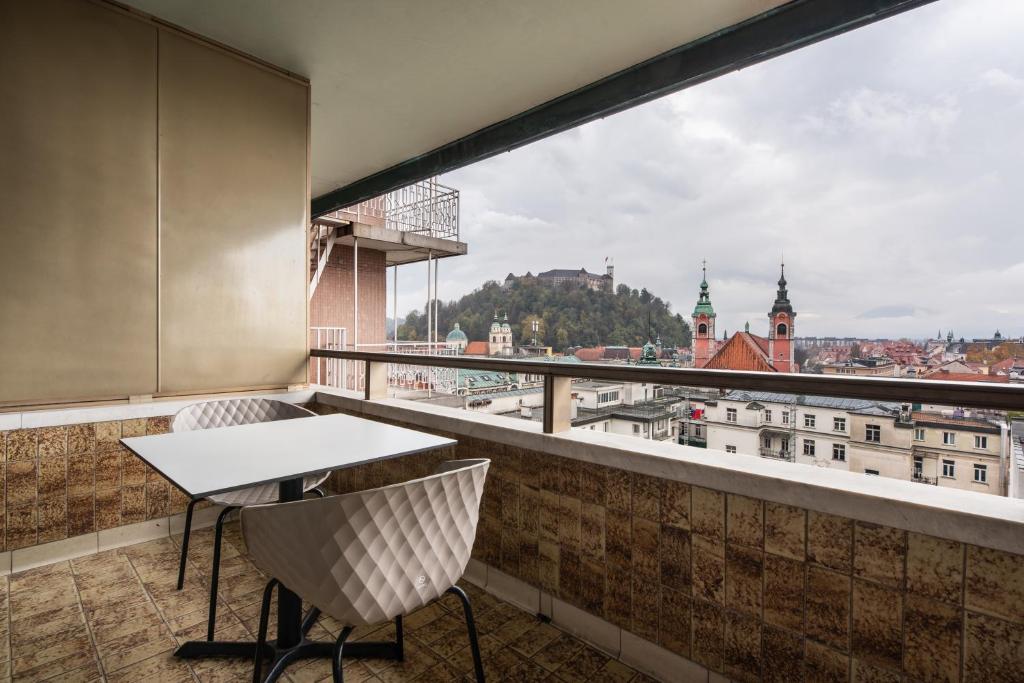 Balkón nebo terasa v ubytování Eurostars uHOTEL