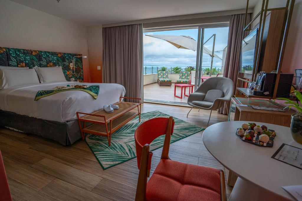 Postel nebo postele na pokoji v ubytování Mercure Rio Boutique Hotel Copacabana