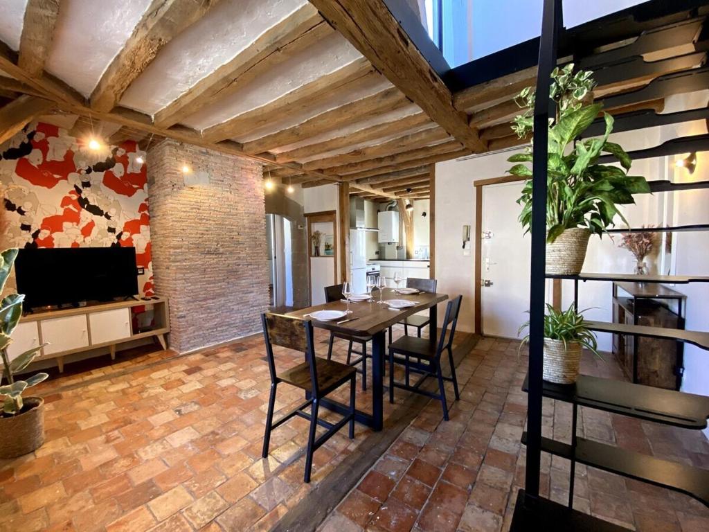 TV a/nebo společenská místnost v ubytování La Casa Duplex