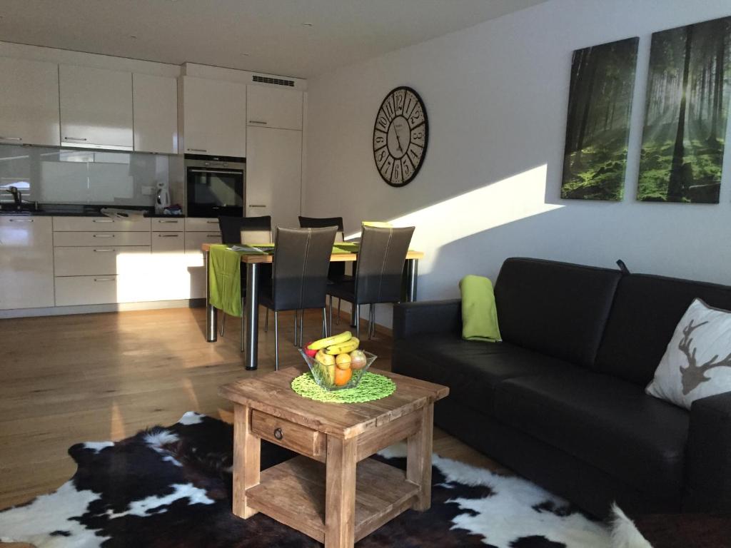 Kuchyň nebo kuchyňský kout v ubytování Apartment Olympia Matterhorn
