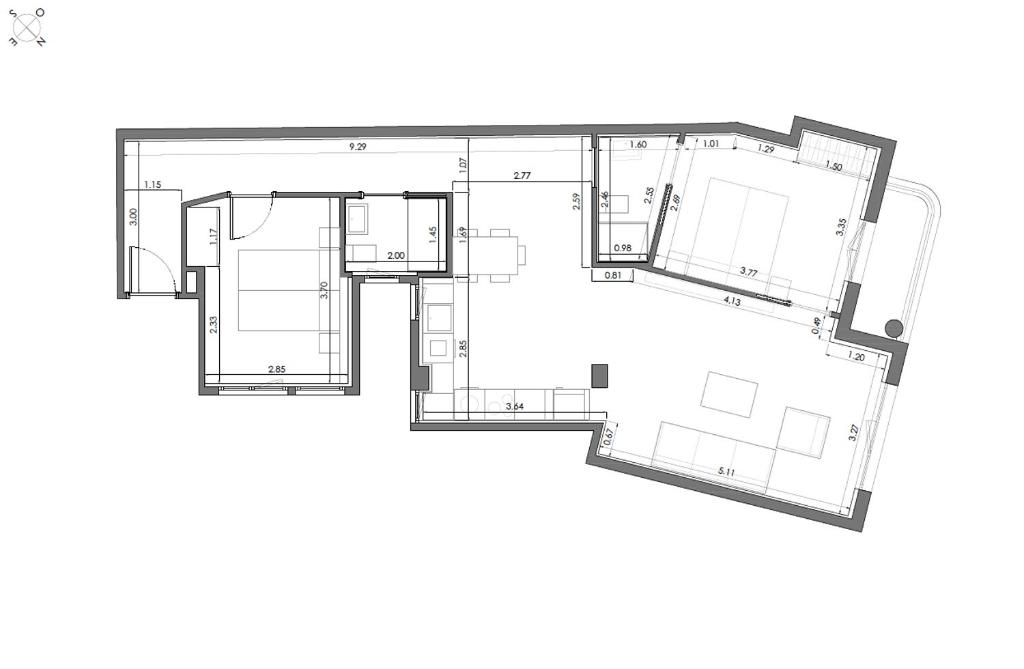 Plán poschodí v ubytovaní Zinemaldi Suite by FeelFree Rentals