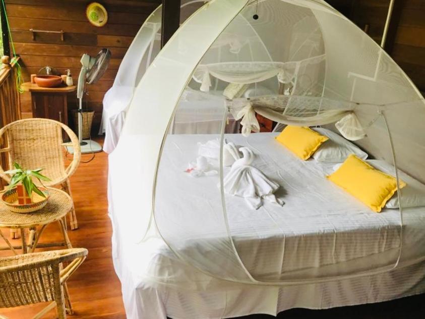 Postel nebo postele na pokoji v ubytování Wanakaset Forest Glamping