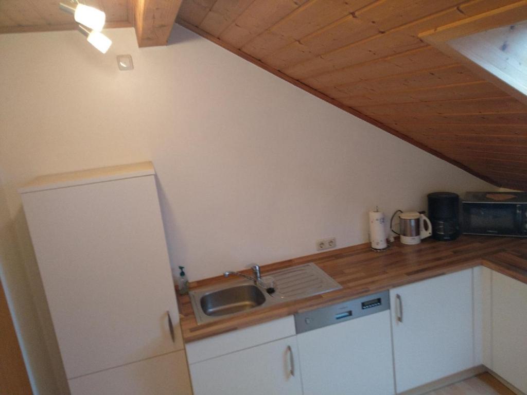 Kuchyň nebo kuchyňský kout v ubytování Gillingerhof