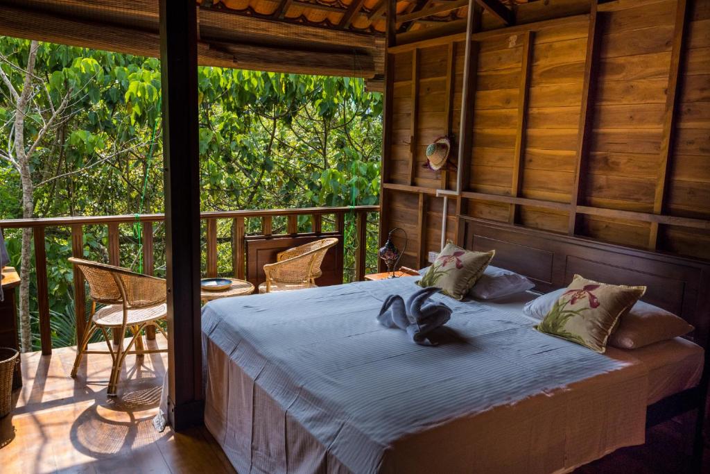 Balkón nebo terasa v ubytování Wanakaset Forest Glamping