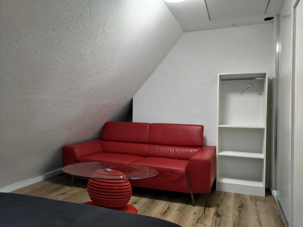 Posezení v ubytování Butthouse Apartments
