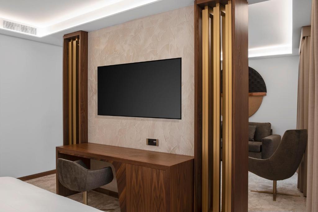 Hotel Via Venetoにあるテレビまたはエンターテインメントセンター