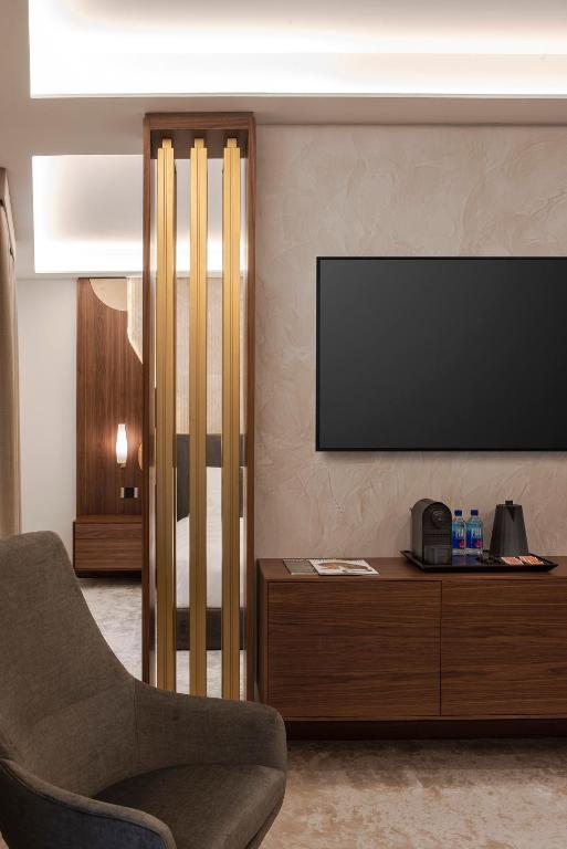 Hotel Via Venetoにあるテレビまたはエンターテインメントセンター