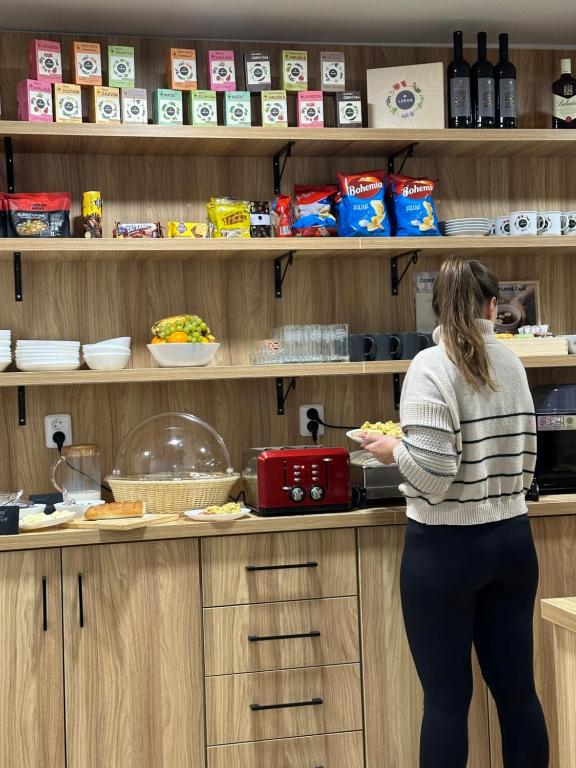 Kuchyň nebo kuchyňský kout v ubytování Apartmány VESNA