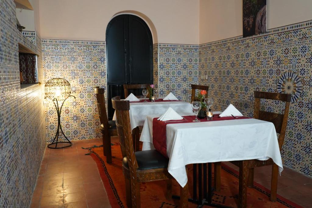 Restaurace v ubytování Riad Mounir