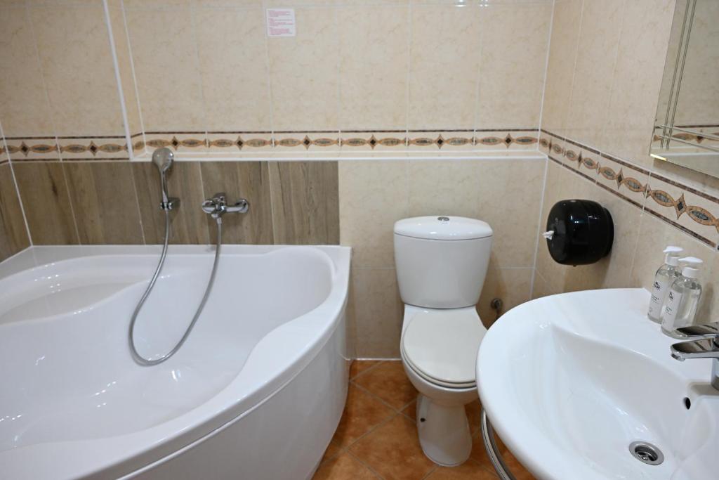 Koupelna v ubytování Hotel Eufória