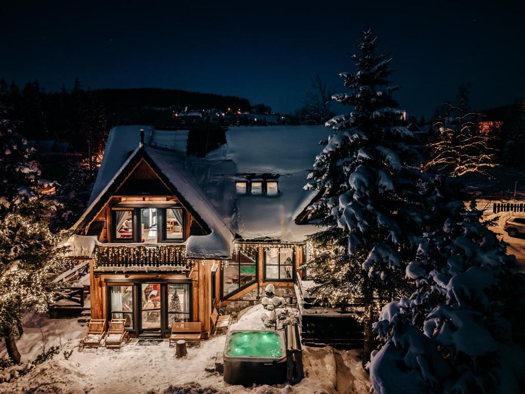 Villa Swiss z jacuzzi, sauną i bilardem kapag winter