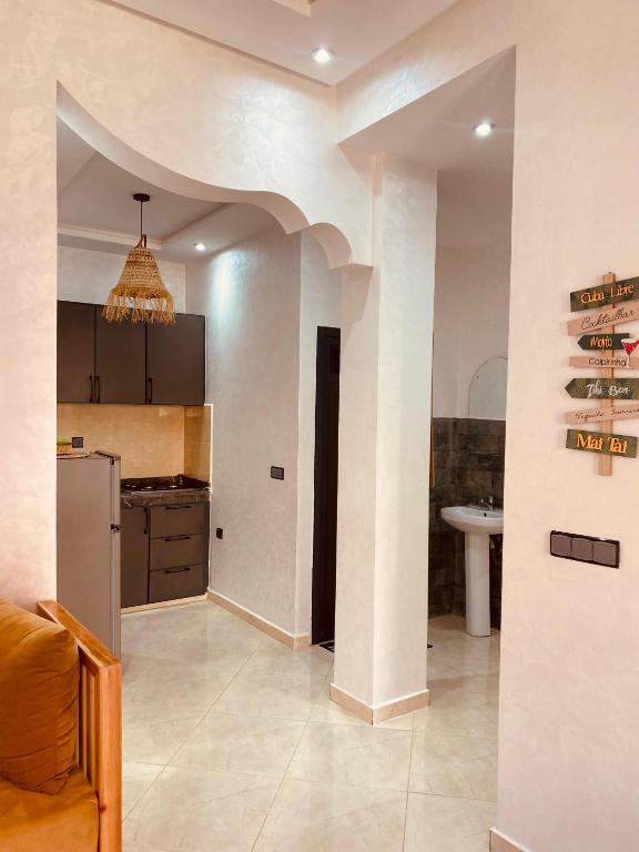 Kuchyň nebo kuchyňský kout v ubytování WOW beach house