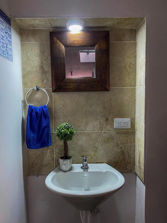 Koupelna v ubytování Celaví Hostel