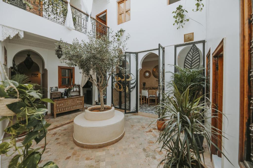 Zahrada ubytování Riad Dar Coram