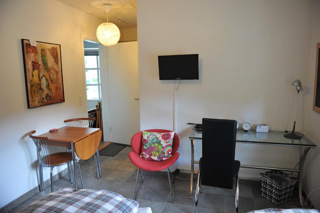 TV a/nebo společenská místnost v ubytování Herning Bed & Breakfast