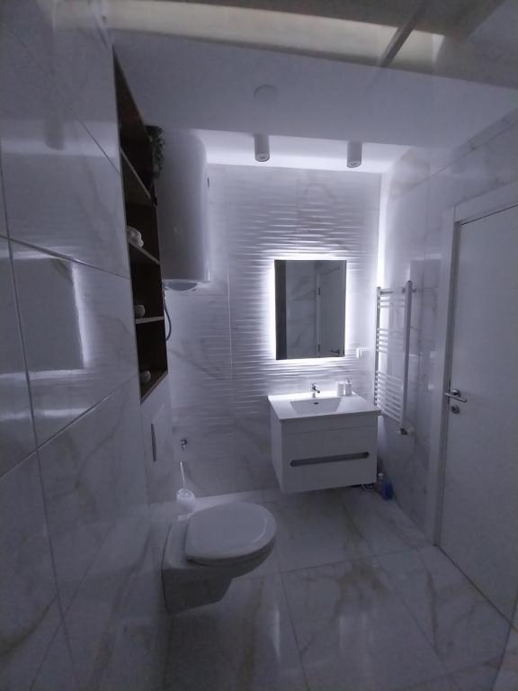 Koupelna v ubytování Lider Lux Apartman