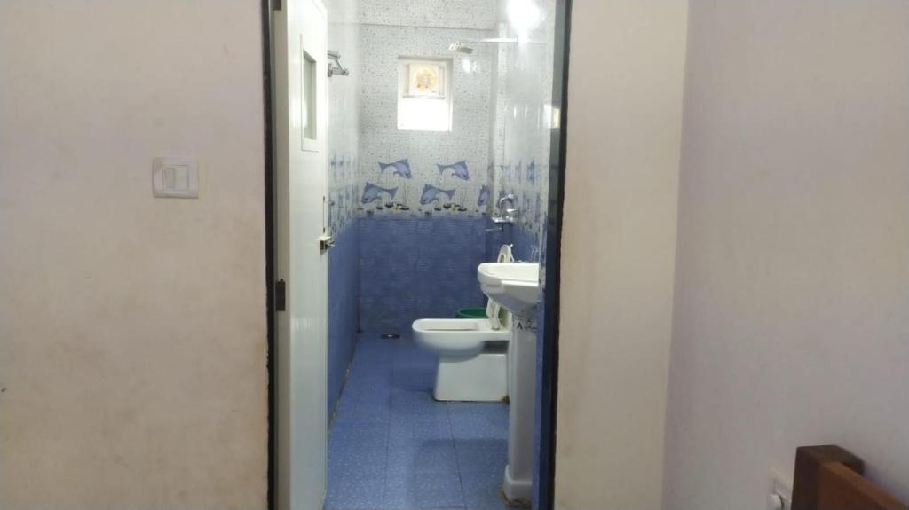 Koupelna v ubytování Hotel Baga inn