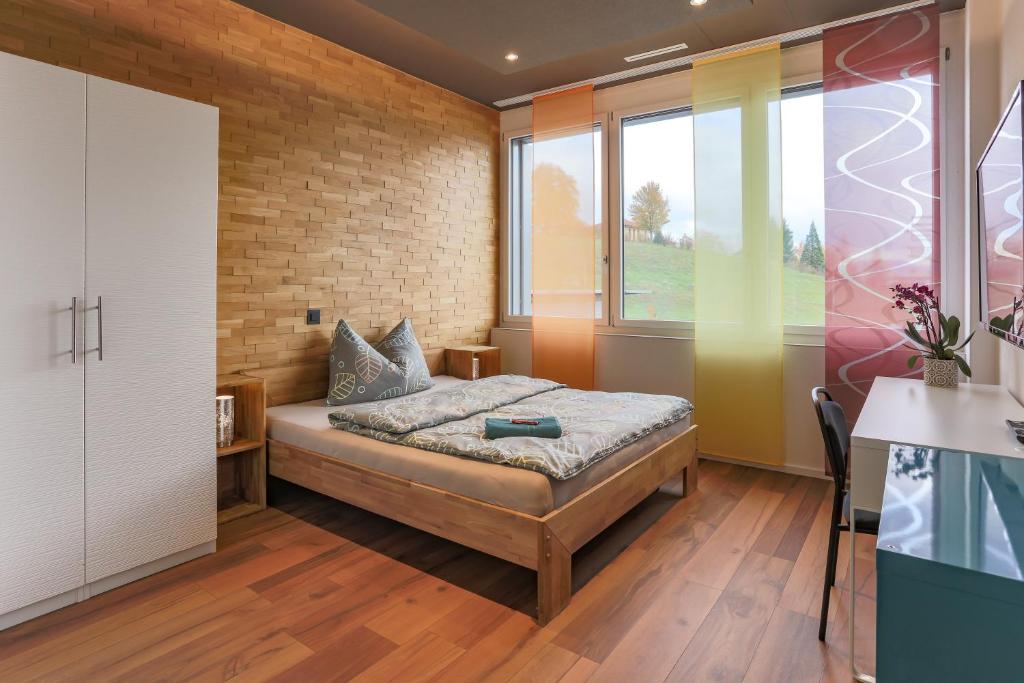 Postel nebo postele na pokoji v ubytování Andi's BnB