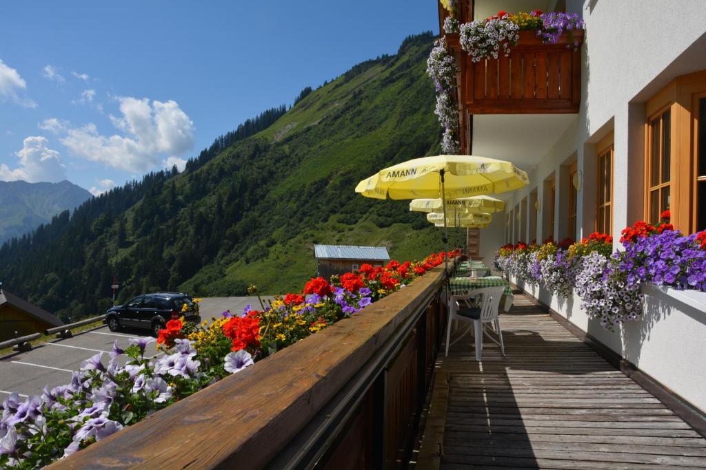 Nespecifikovaný výhled na hory nebo výhled na hory při pohledu z hotelu