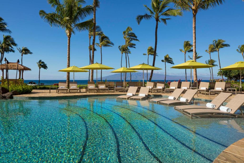 Bazén v ubytování Hyatt Vacation Club at Ka'anapali Beach nebo v jeho okolí