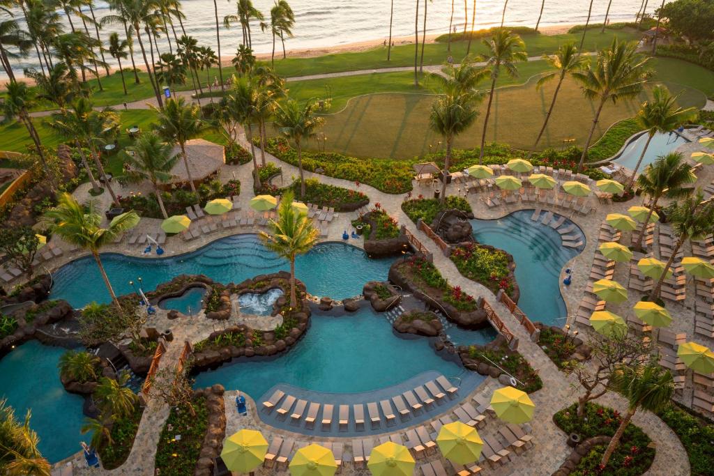 Bazén v ubytování Hyatt Vacation Club at Ka'anapali Beach nebo v jeho okolí