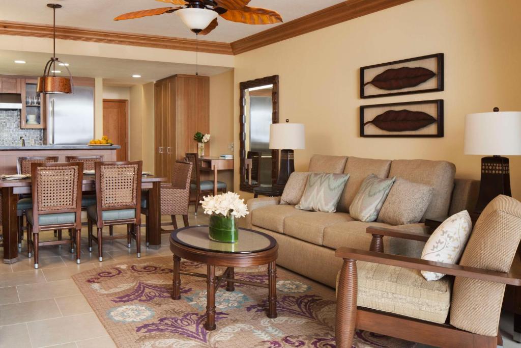Posezení v ubytování Hyatt Vacation Club at Ka'anapali Beach