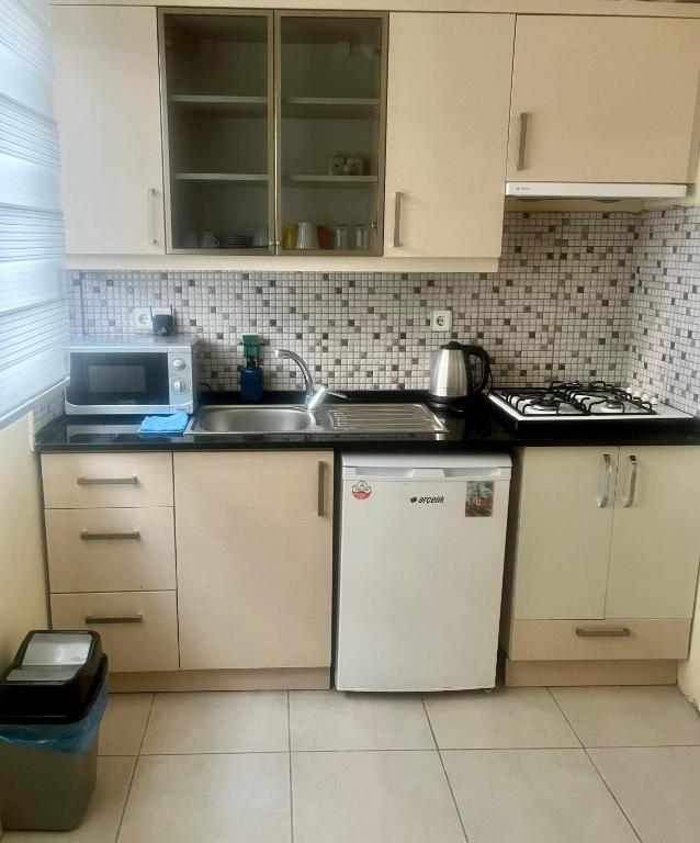 Kuchyň nebo kuchyňský kout v ubytování MEK HOMEs 1