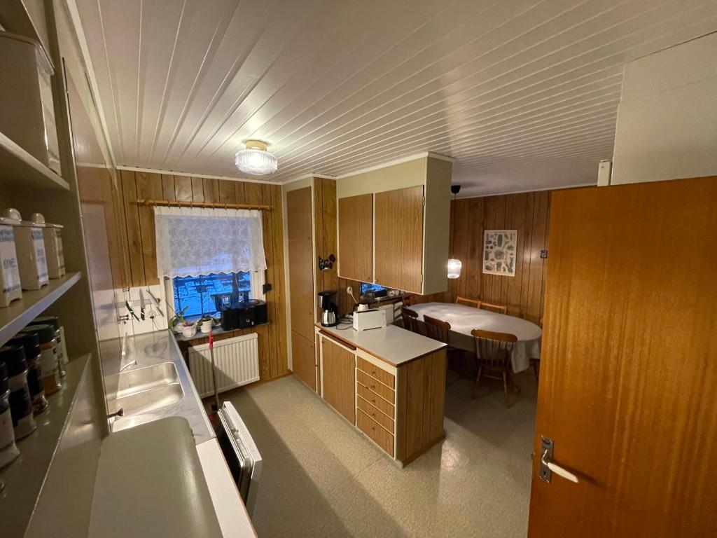 Kuchyň nebo kuchyňský kout v ubytování Hestra Guesthouse