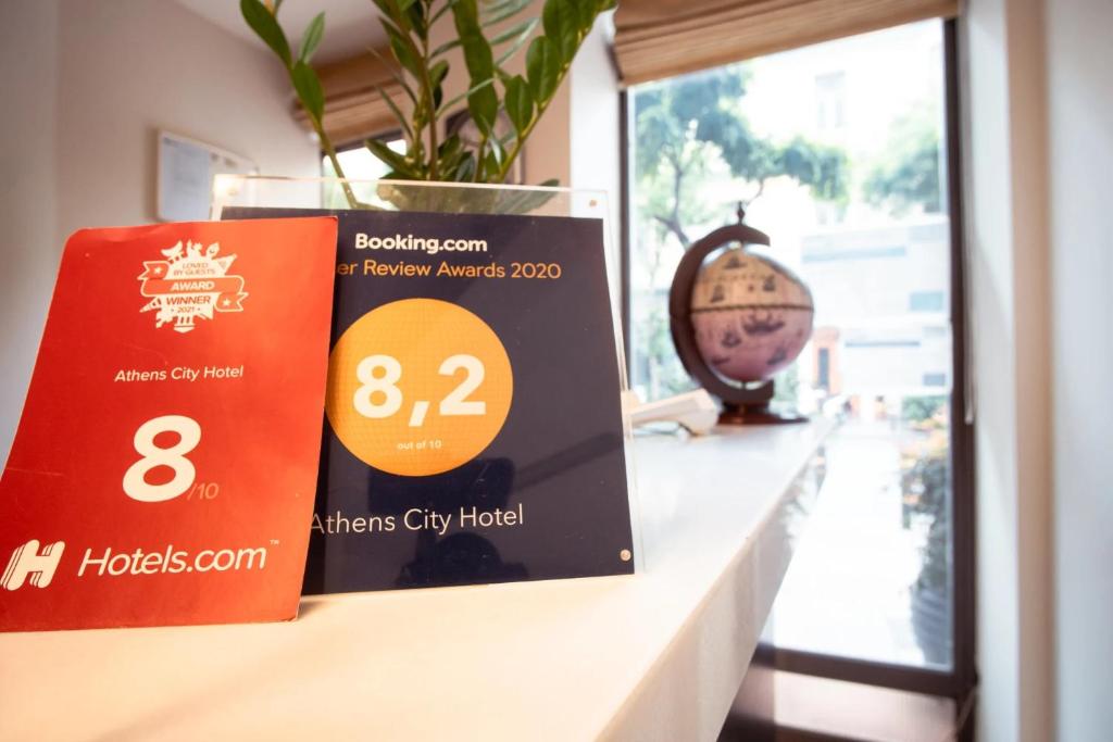 Certifikát, hodnocení, plakát nebo jiný dokument vystavený v ubytování Athens City Hotel