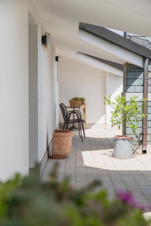 A balcony or terrace at Hotel Roxy & Beach
