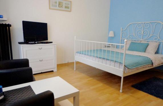 Posteľ alebo postele v izbe v ubytovaní Rental Apartments Warecka
