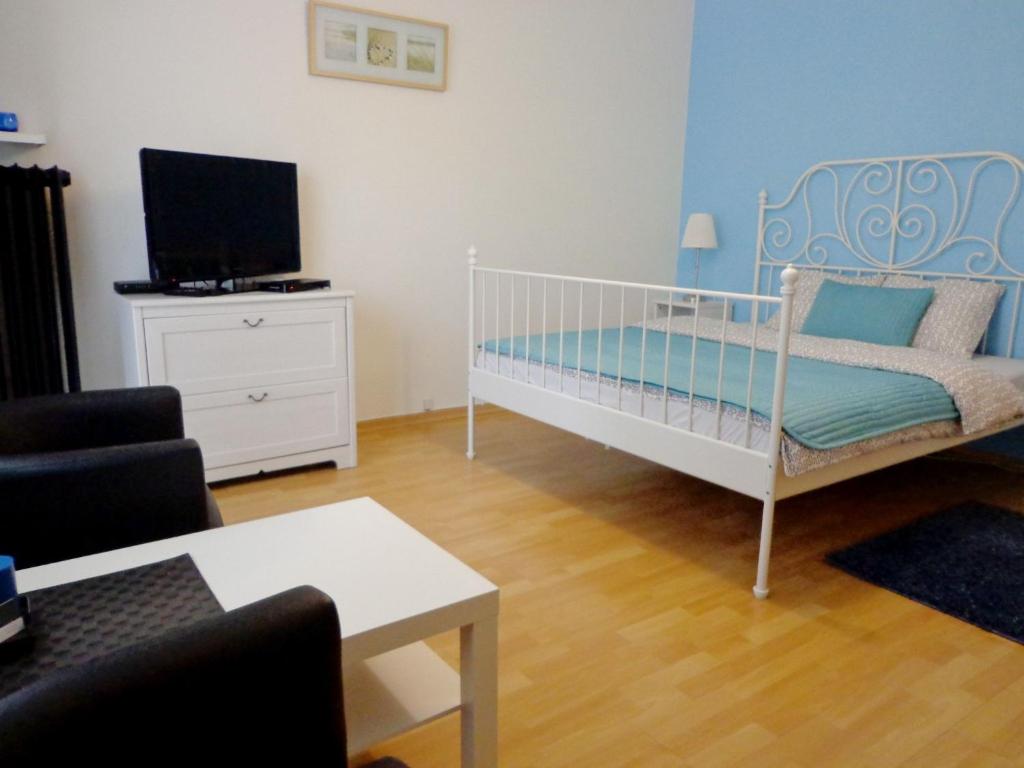 Posteľ alebo postele v izbe v ubytovaní Rental Apartments Warecka