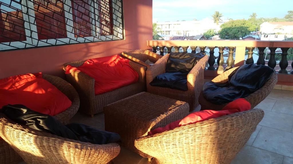 Istumisnurk majutusasutuses Villa CALI Napa