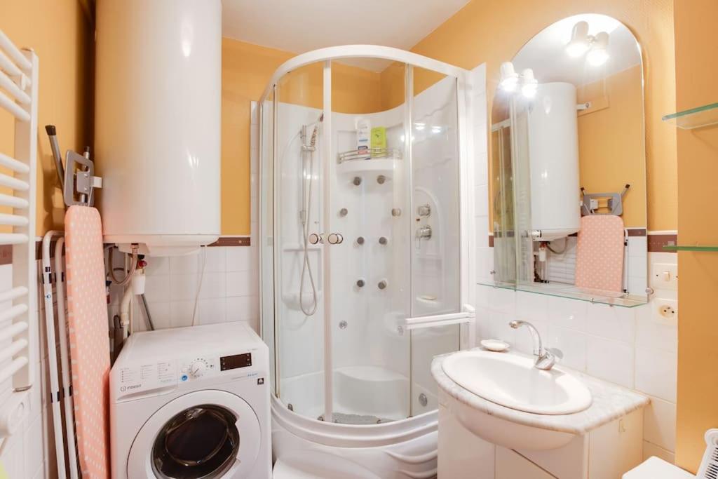 Koupelna v ubytování Gîte du Pêcheur